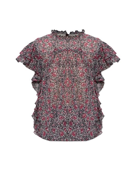 Isabel Marant Purple Top "Daliyane"