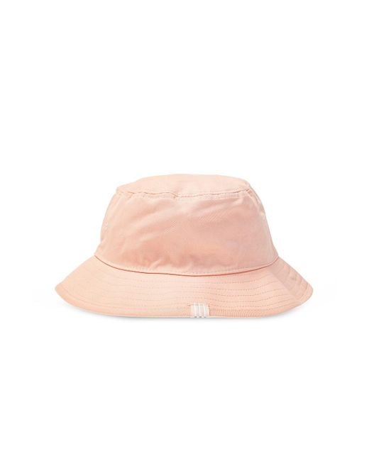 adidas Originals Cotton Bucket Hat With Logo Unisex Pink - Lyst