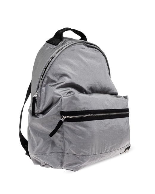 Stone Island Gray Backpack With Logo for men