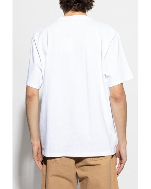 J.W. Anderson White T-Shirt With Logo for men