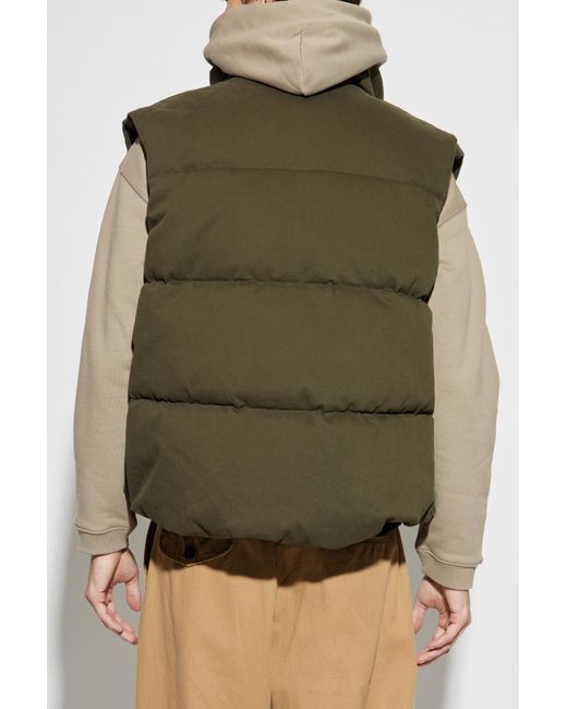 DSquared² Green Quilted Vest for men