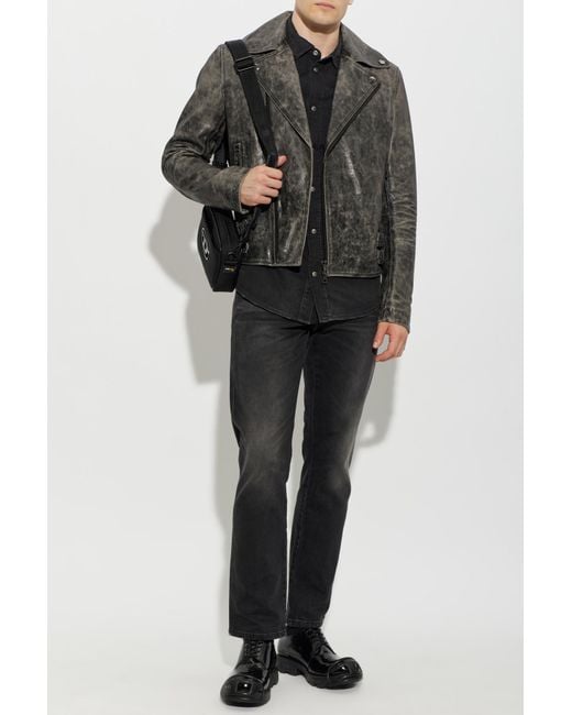 DIESEL Black Denim Shirt 'D-Vega' for men