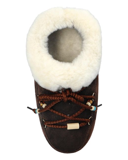 Moon Boot Black Snow Boots Mb Evx Mule Suede Beads