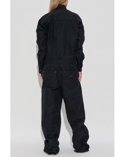 DSquared² Blue Cotton Jumpsuit