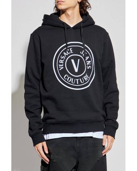 Versace Jeans Couture Black Hoodie for men