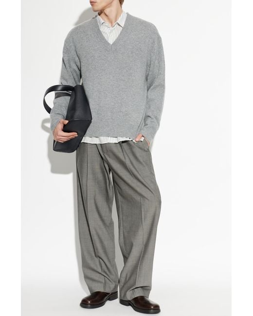 Officine Generale Gray Sweater 'Manu' for men