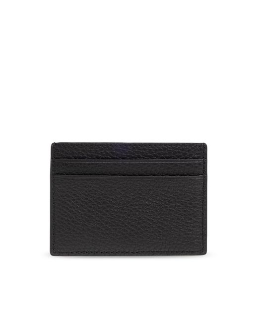 Bally Black Card Case With Logo for men