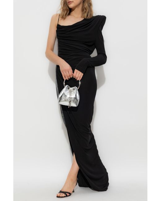 Balmain Black Dress With Appliqué