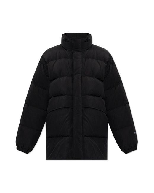 Jil Sander Black Insulated Jacket With Stand-Up Collar for men