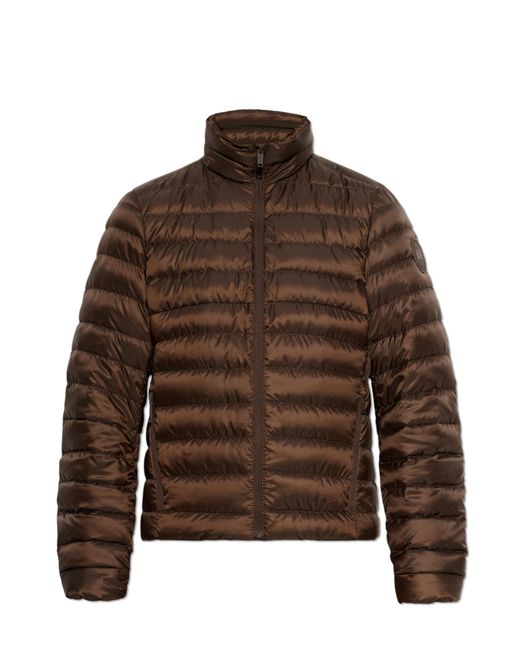 Canada Goose Brown Down Jacket With Stand-Up Collar