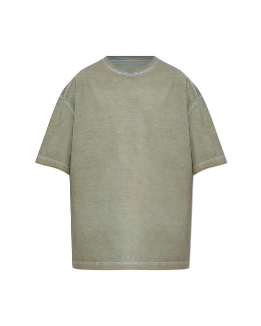 Maison Margiela Green 'Oversize' T-Shirt for men