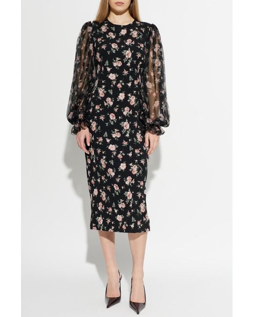 Dolce & Gabbana Black Silk Dress