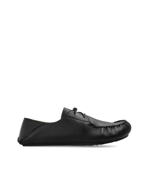 Loewe Black 'Rambla' Leather Shoes for men