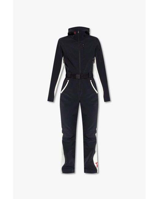 Perfect Moment Ski Suit With Logo in Blue | Lyst