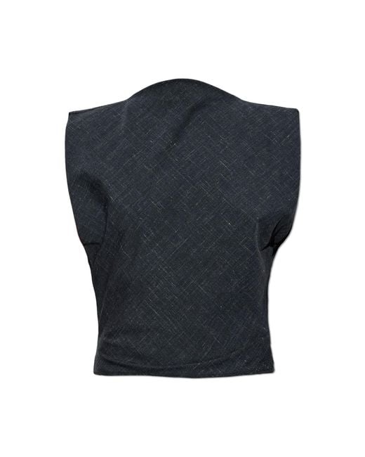 Christopher Esber Blue Top 'Banyan Bias'