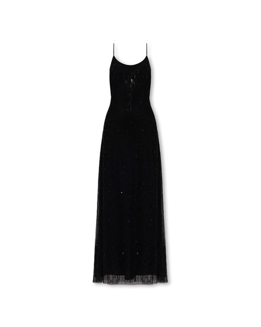 Gucci Black Dress With Sparkling Appliqués