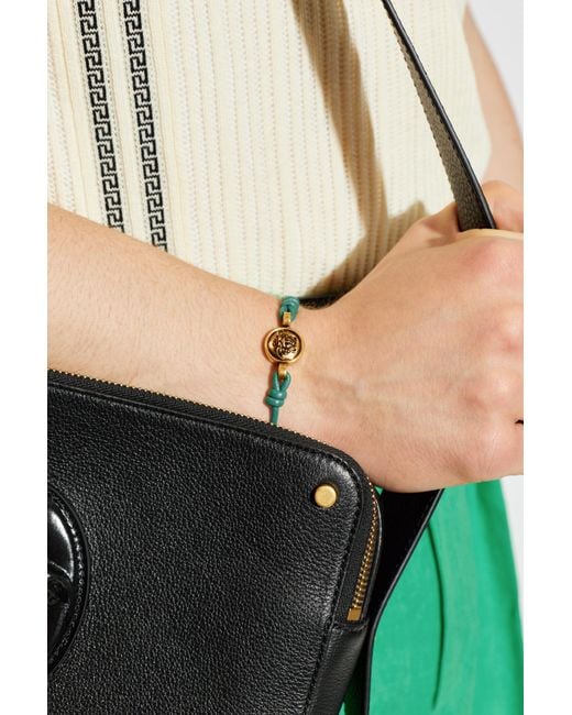 Versace Blue Leather Bracelet