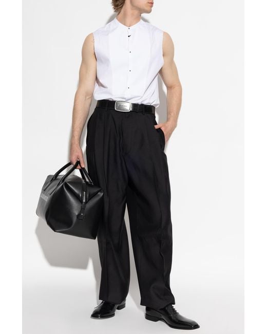 DSquared² Black Pants With Side Stripes for men