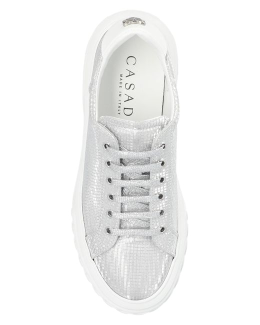 Casadei White 'off Road' Sneakers,