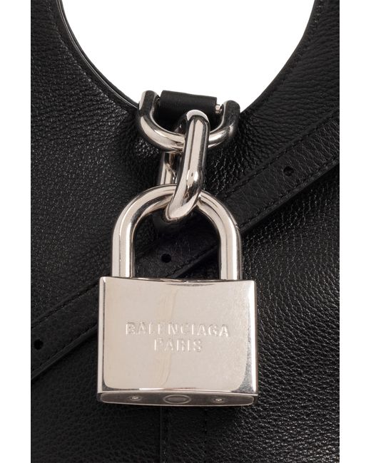Balenciaga Black ‘Locker Hobo Small’ Shoulder Bag