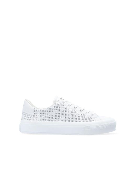 Givenchy Leather 'city' Sneakers in White - Lyst