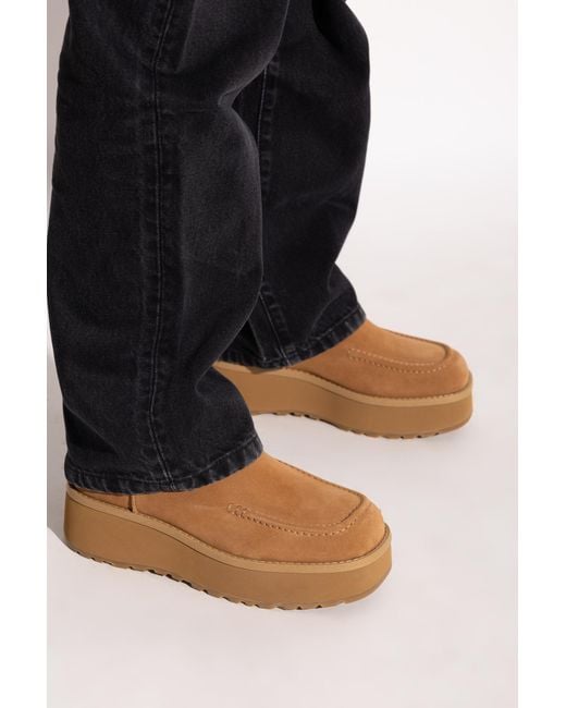 Ugg Brown Platform Ankle Boots "Cityfunc Ultra Mini"
