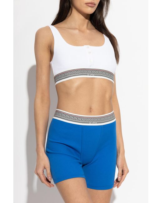 Versace Blue Cotton Boxers