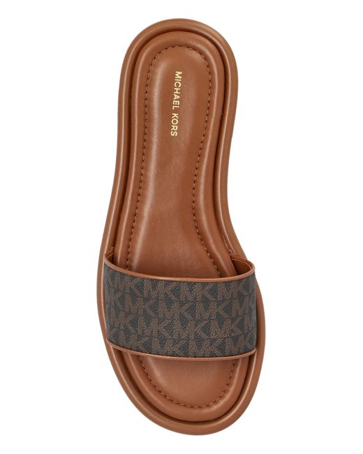 MICHAEL Michael Kors Brown Dana Slides