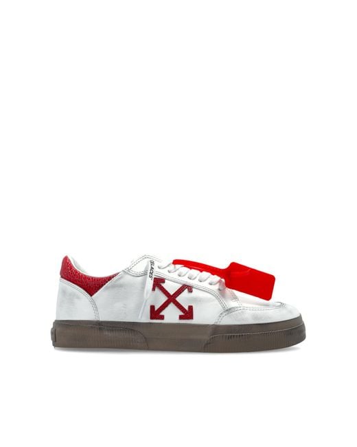 Off-White c/o Virgil Abloh Red 'Vulc Low' Sports Shoes