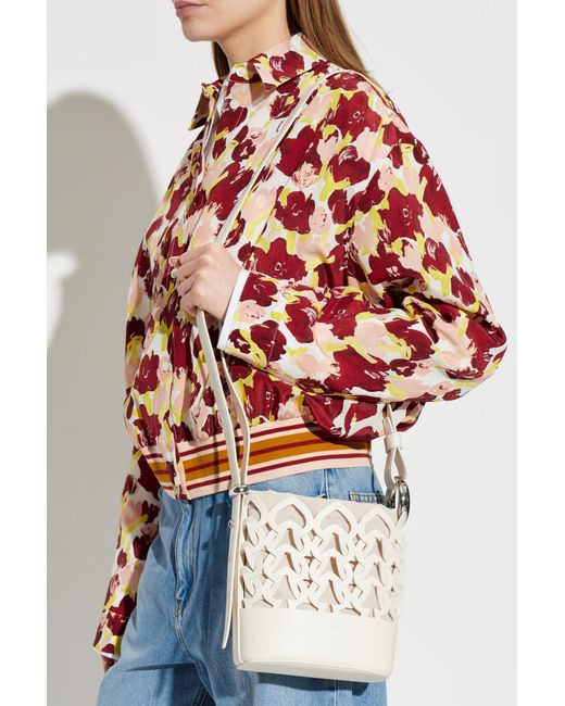 Kate Spade Natural 'Halo Woven Mini' Shoulder Bag