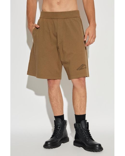 DSquared² Natural Shorts With Logo for men