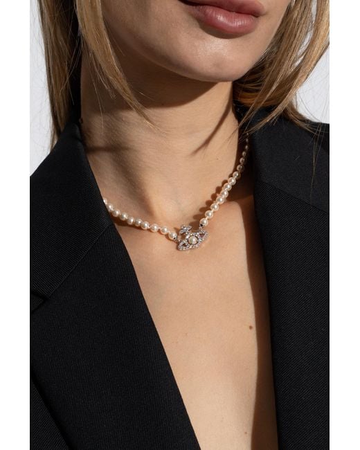 Vivienne Westwood Black 'Olympia' Necklace