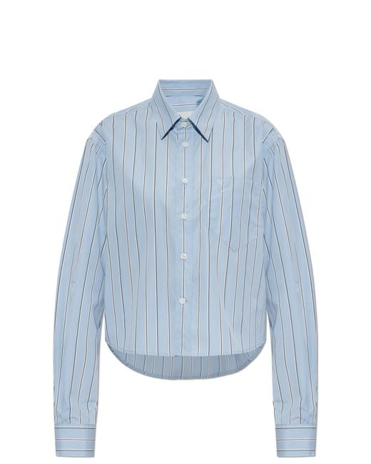 AMI Blue Shirt With Pocket