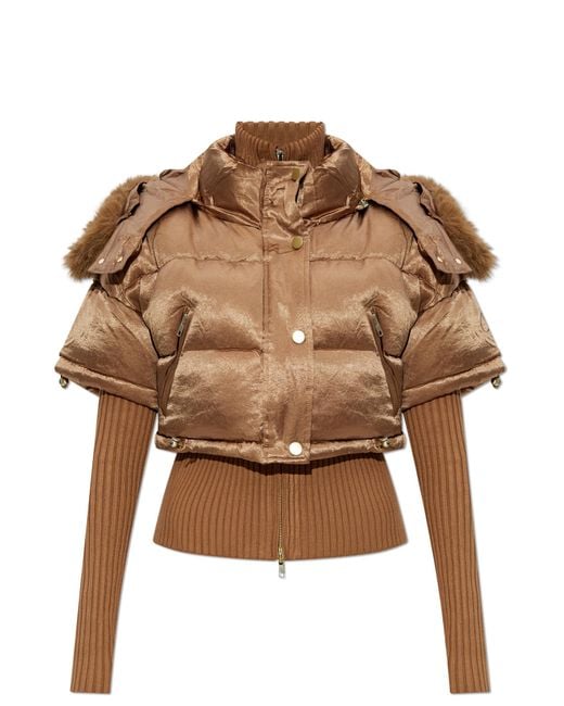 KNWLS Brown Short Padded Jacket 'Mabel'