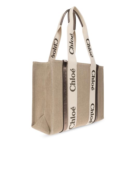 Chloé Black Bag Woody Medium Type Shopper