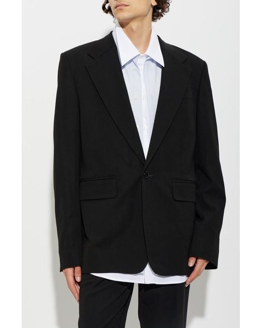 Acne Black Single-Vent Blazer for men