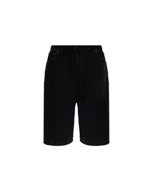 Entire studios Black Denim Shorts for men