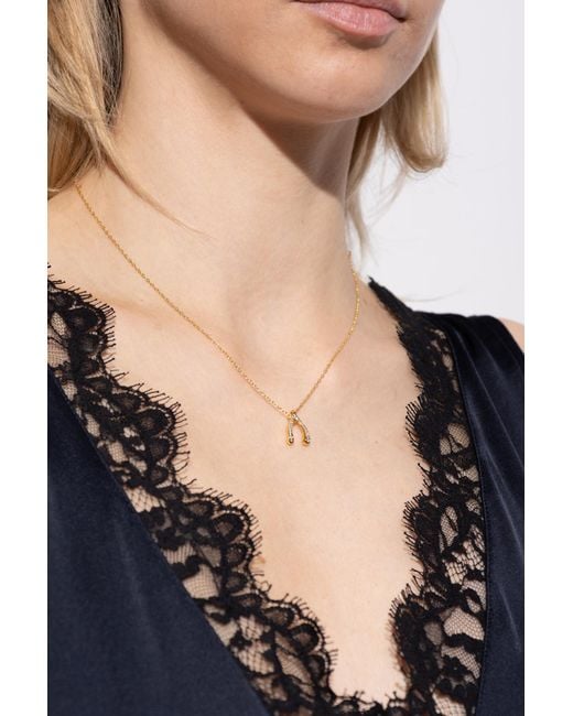 Kate Spade Metallic Necklace With Pendant