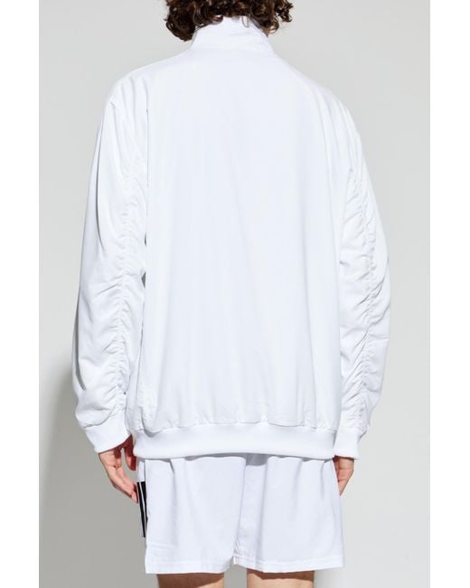 Adidas Originals White Light Jacket With Logo for men