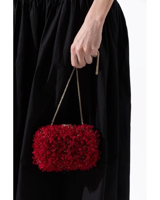 Jimmy Choo Red 'Cloud' Clutch