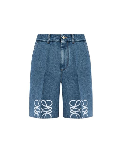 Loewe Jeans Shorts in Blue | Lyst
