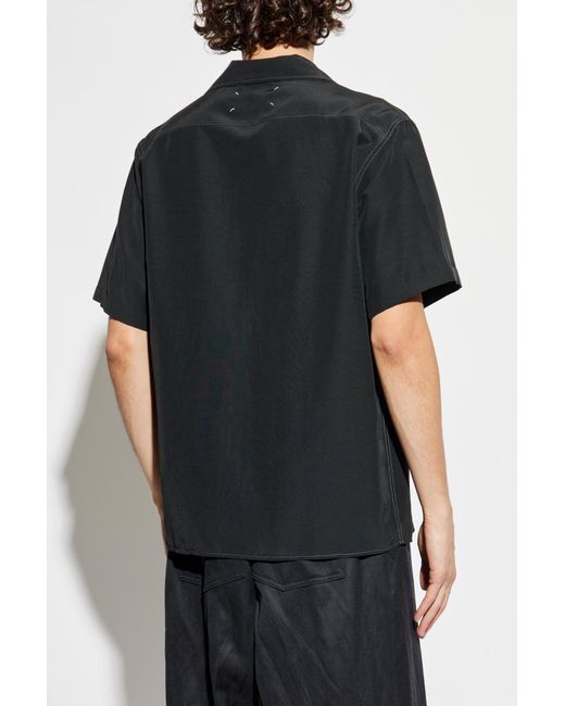 Maison Margiela Black Short Sleeve Shirt for men