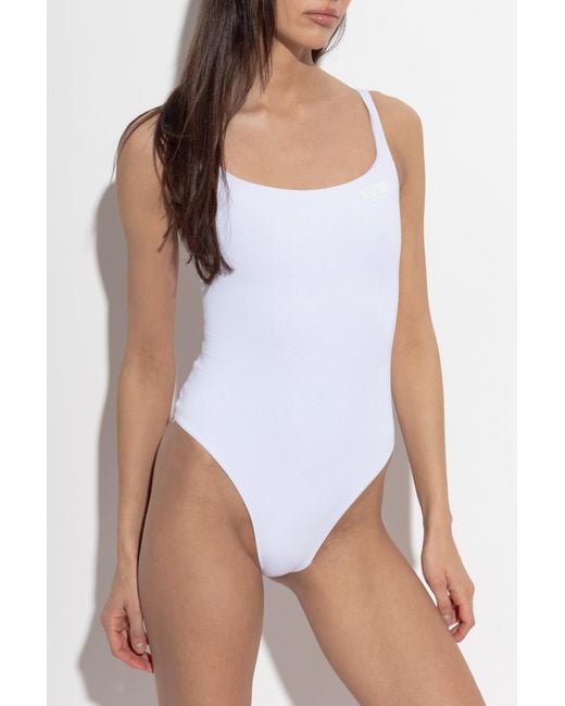 Moschino White Lingerie Bodysuit