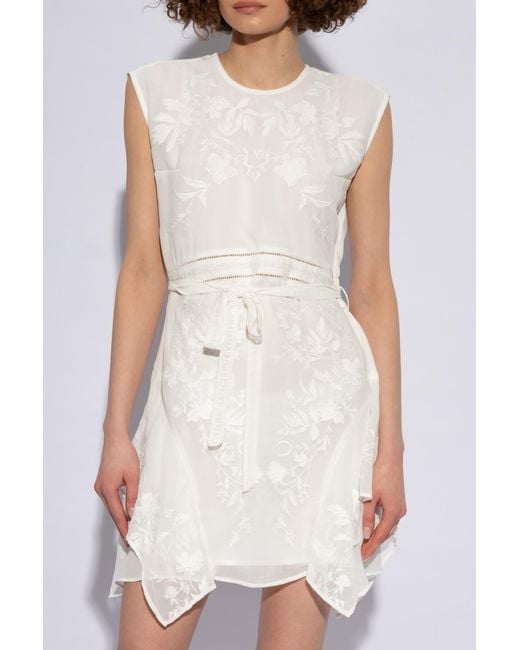 AllSaints White 'audrina' Sleeveless Dress ,