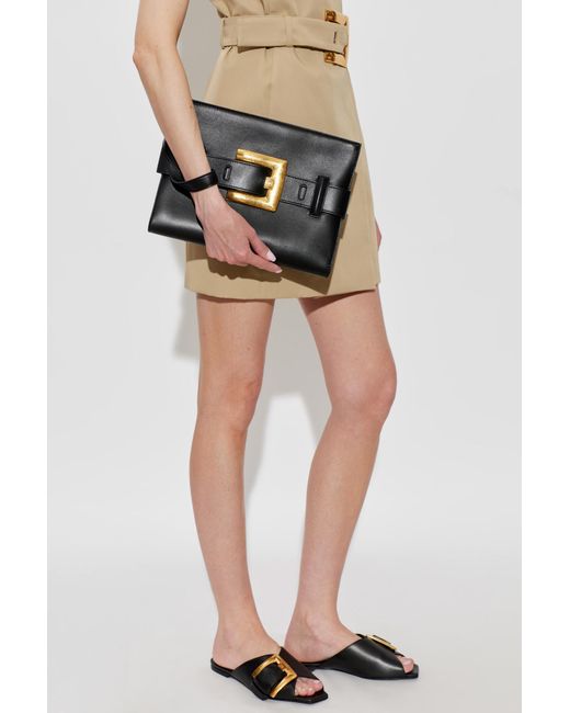 Balmain Black 'Anthem' Clutch