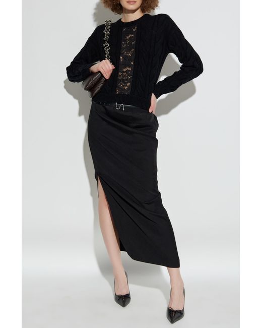 Max Mara Black Wool Sweater 'Nostoc'