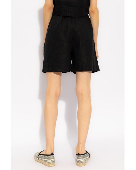 Posse Black ‘Marchello’ Linen Shorts