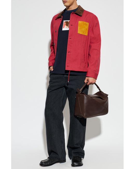 Loewe Blue T-Shirt With Print for men