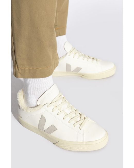 Veja White Sneakers Campo Winter Leather for men