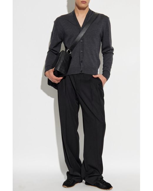 Jacquemus Gray Wool Cardigan 'Brode' for men